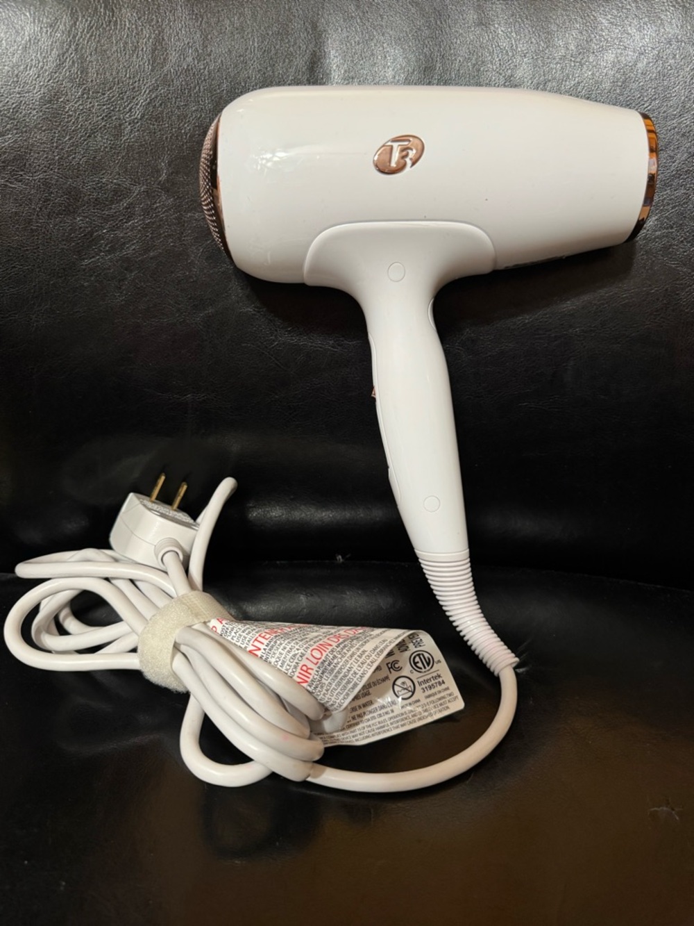T3 Micro 76800 Fit Ionic Compact Hair Dryer White